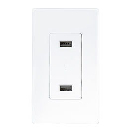 LD-U001 4.2A Inteligentny szybki ładowarka USB, 2 porty USB z 2 płytami ściennymi