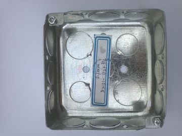 TOPELE 4 ′′ Galwanizowana stalowa kwadratowa przewód elektryczny Metalowe pudełko, 52151-1/2&quot;&amp;3/4&quot;