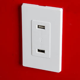 LD-U001 4.2A Inteligentny szybki ładowarka USB, 2 porty USB z 2 płytami ściennymi