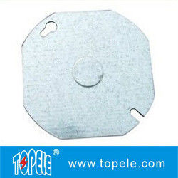 4&quot; Elektryczna pokrywa metalowa 54C6 Płaska oktagonowa pokrywa stalowa 1/2&quot; Knockout