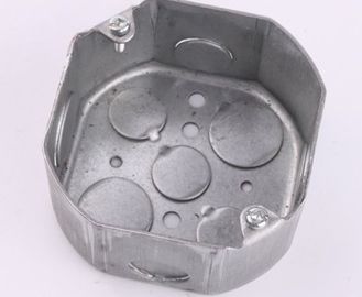 TOPELE 54171, 4 ̊ Oktogonowe stalowe galwanizowane skrzynki przewodów elektrycznych, 2-1/8" głębokości, 1/2 cali Knockou