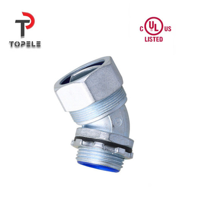 Zynk Liquid Tight Flexible Conduit Fittings Connector 45-stopniowy kąt NPT UL List DNJ
