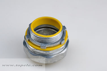 1/2&quot; - 4&quot; Zink Liquid Tight Straight Connector z żółtą/niebieską uszczelką