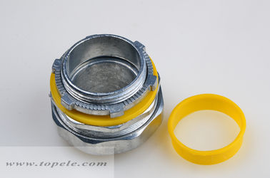 1/2&quot; - 4&quot; Zink Liquid Tight Straight Connector z żółtą/niebieską uszczelką