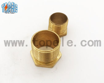 Wyroby z miedzi Flex Metal Fittings Długie / Krótkie Mężczyzna Węzłowy sześciokątny krzak
