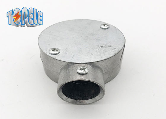 BS 31 Aluminiowa skrzynia okrągła Gi Wyroby przewodów 3/4&quot; 1&quot; Jednostronna skrzynia końcowa