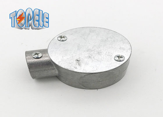 BS 31 Aluminiowa skrzynia okrągła Gi Wyroby przewodów 3/4&quot; 1&quot; Jednostronna skrzynia końcowa