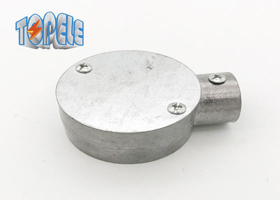 BS 31 Aluminiowa skrzynia okrągła Gi Wyroby przewodów 3/4&quot; 1&quot; Jednostronna skrzynia końcowa