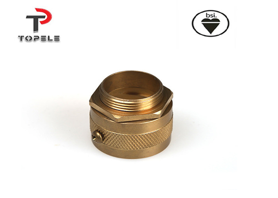 Żółty 20mm 25mm mosiądz kobiecy adapter przewodów elastyczny