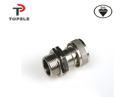 Żółty 20mm 25mm mosiądz kobiecy adapter przewodów elastyczny