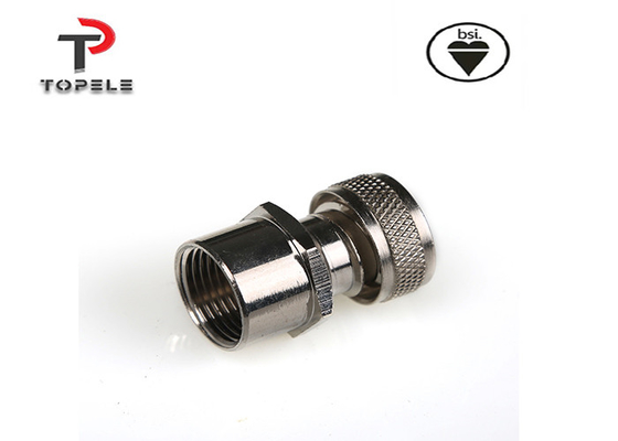 Żółty 20mm 25mm mosiądz kobiecy adapter przewodów elastyczny