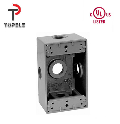 UL Listed Weatherproof Electrical Boxes Aluminium One Gang Outlet (Wykrywacze elektryczne z aluminium)